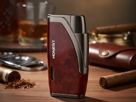 Gaslighter med indbygget cigarpunch